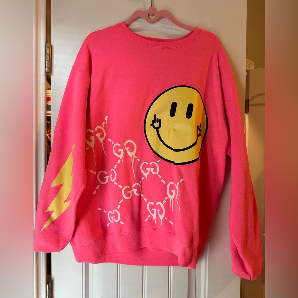 Life is guccï crew neck